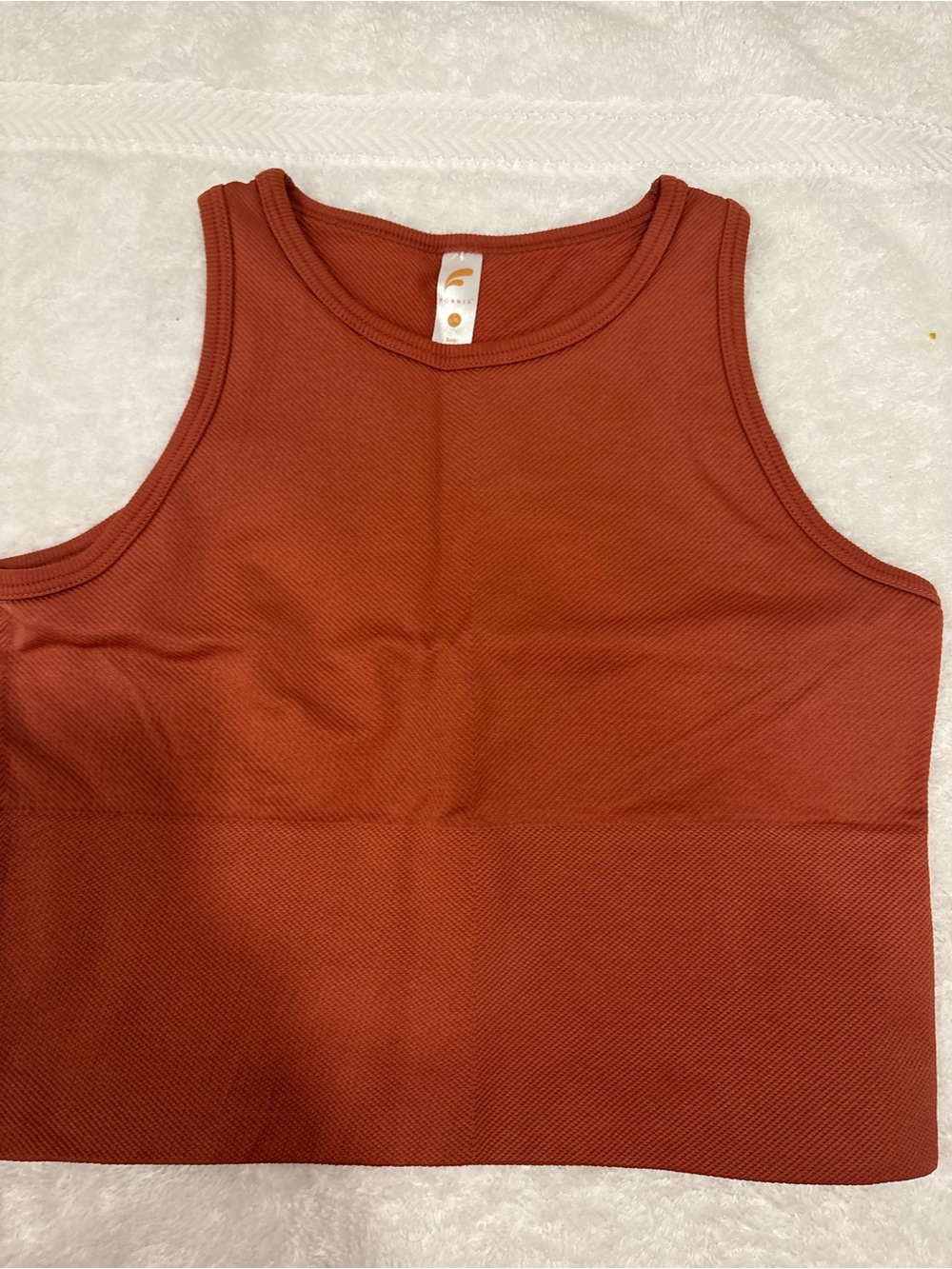 Fornia Kids - Rust Red Crop Tank Top - L/XL - never worn